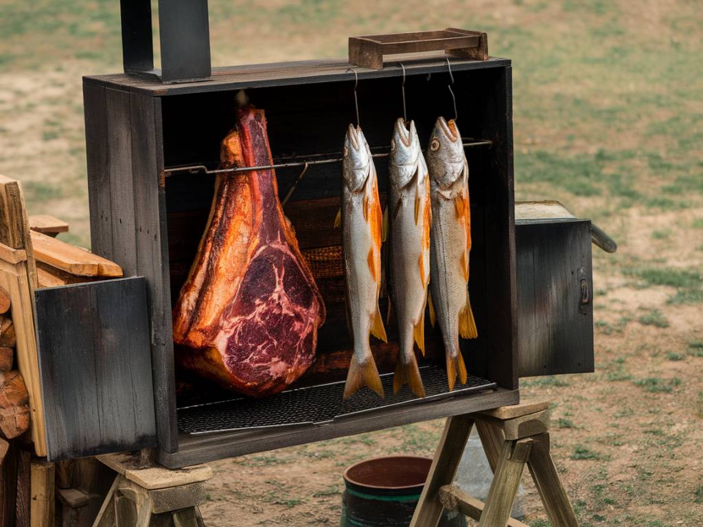 fumoir à viande et poisson : guide de fabrication maison